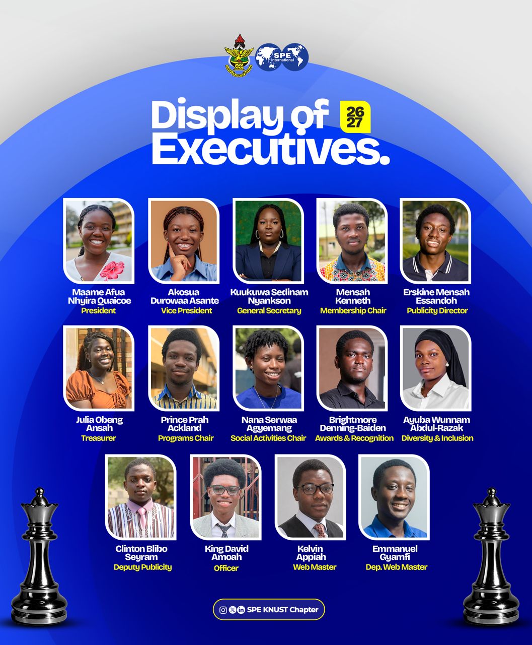 New chapter executives